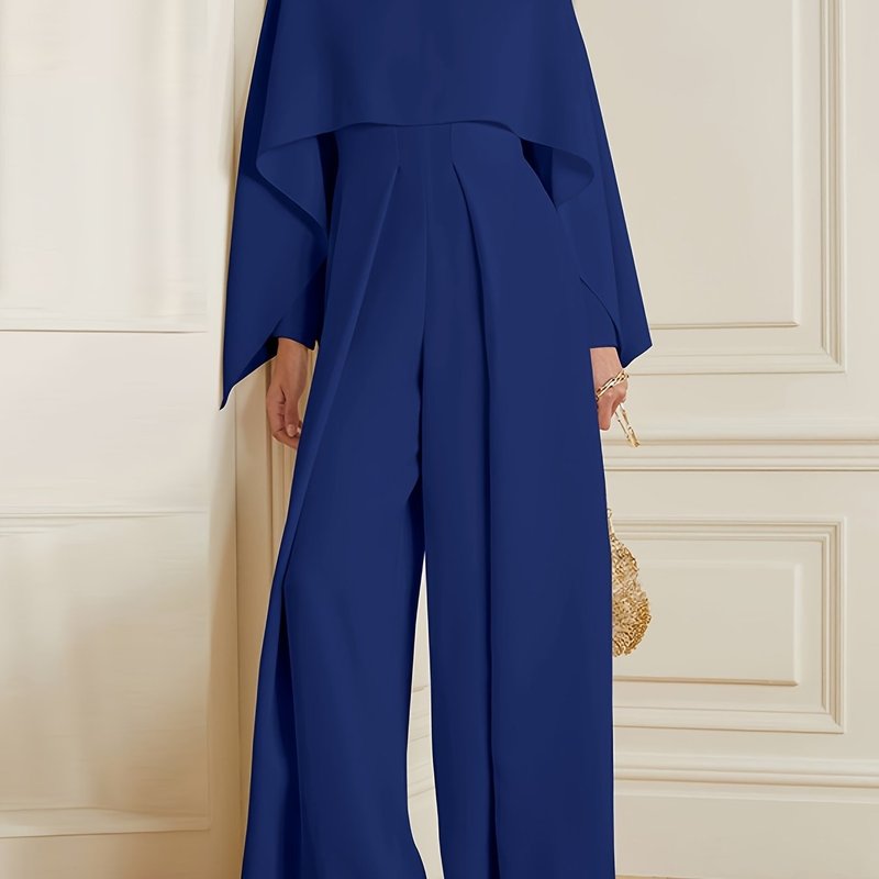 Chic Long Sleeve Jumpsuit Chic Long Sleeve Wide Leg Jumpsuit|undefined