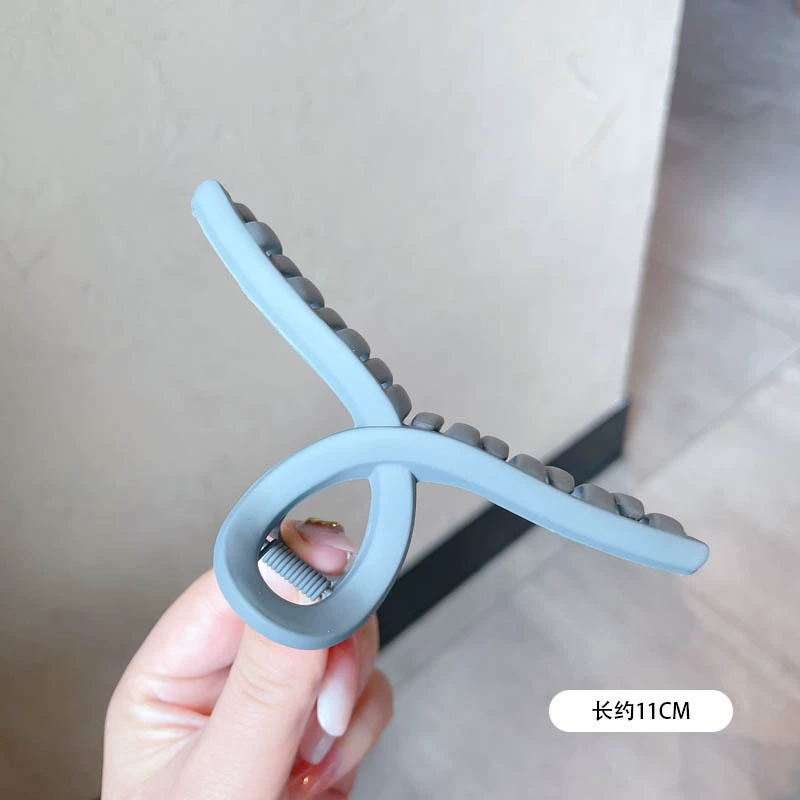 Крабья заколка для волос (hairgrip) акриловая большая булавка, жемчужные вставки, корейский стиль, лёгкая