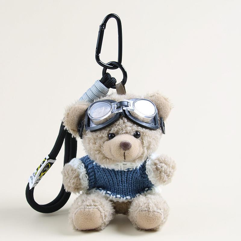 Lindo bolso de oso, colgante de bolso, muñeco de peluche, adorno de coche, llavero de coche, pareja, regalo creativo