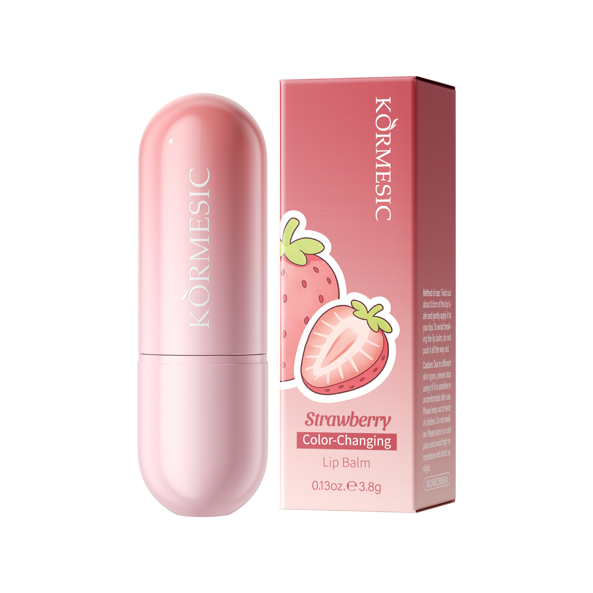 Comercio exterior transfronterizo KORMESIC aguacate color lipstick lip balm humectante protector labial fábrica al por mayor image 7