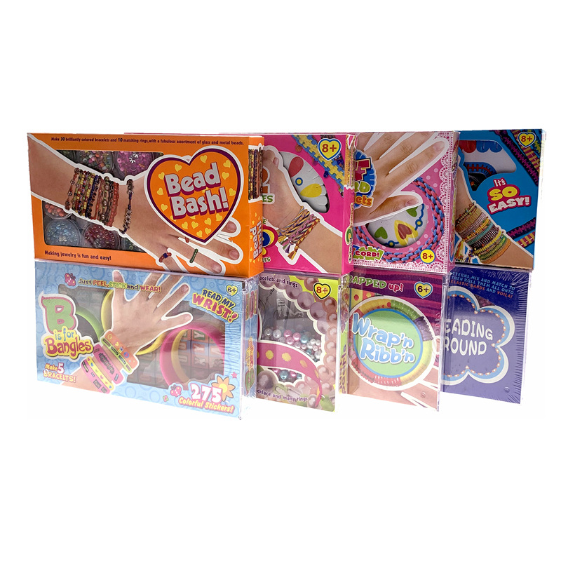 Pulsera de bricolaje para niños transfronterizos cuentas sueltas pulsera tejida juguete creativo cuerda hecha a mano con cuentas cuerda joyería Niña