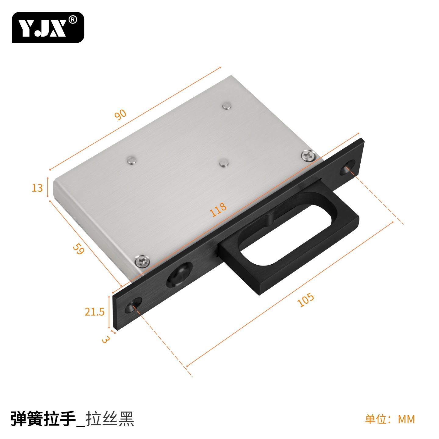 Presione el mango de la puerta de bolsillo enlazada cerradura accesorios de hardware puerta deslizante cerradura corredera puerta escondida perno de puerta invisible image 27