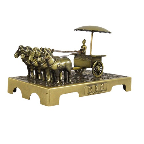 Metal Xi'an Tourism Memorial Big Wild Goose Pagoda Qin Shi Huang model ornaments ashtray rattle terracotta warriors and horses souvenirs