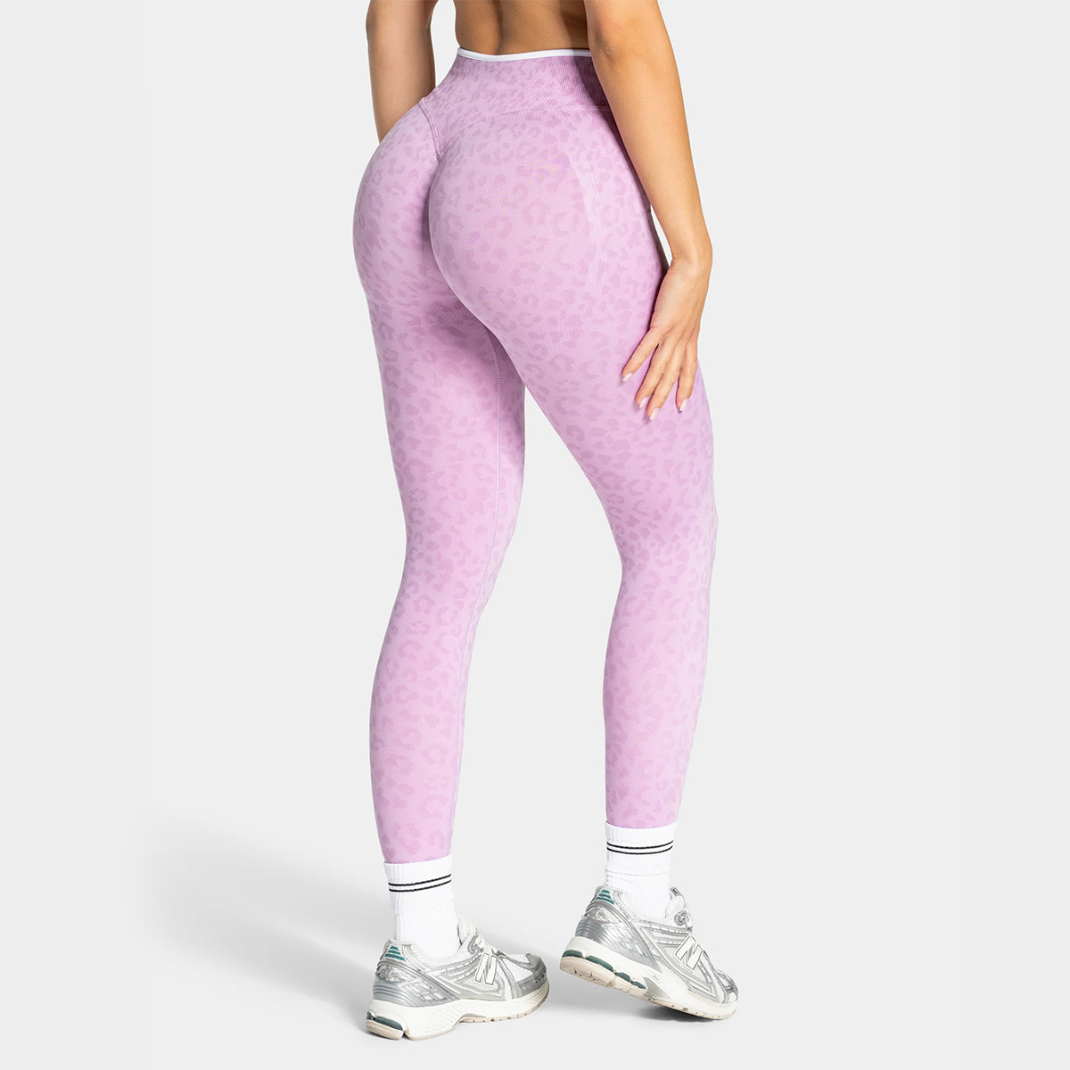 Pantalones de entrenamiento de alta elasticidad transfronterizos para mujeres, pantalones de entrenamiento de secado rápido, pantalones de piernas anchas para elevar las caderas y la cintura alta, pantalones deportivos universales