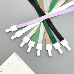 Wholesale 1.5cm one-piece ID badge lanyard, exhibition badge card holder, lapel pin strap, necklace holder