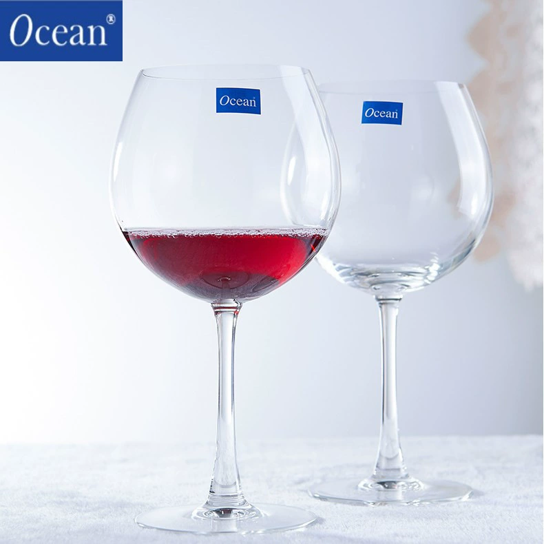 Ocean Madison 1015d22 бордовый хрустальный бокал для красного вина с золотом 650 мл
