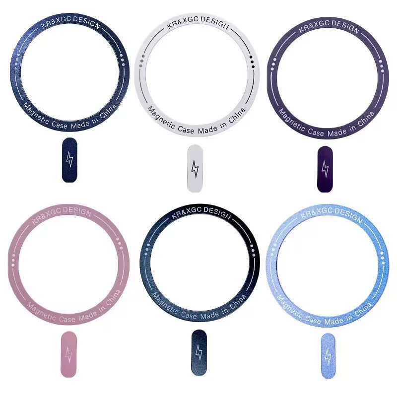 Magsafe шелкография магнитное кольцо мобильный телефон Беспроводная зарядка магнитный лист Автомобильный Кронштейн для мобильного телефона Аксессуары Магнитный патч