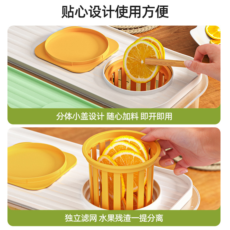 冰箱冷水壶带龙头水果茶冰水壶凉水壶家用大容量饮料果汁茶饮料桶|undefined