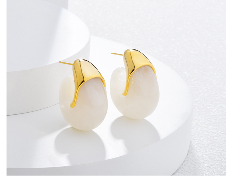 Women's Gender 1 Pair Vintage Style Geometric Irregular Plating Resin Copper Ear Studs