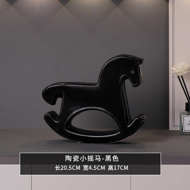 新しい中国風の富と馬の装飾品、リビングルーム、玄関、オフィス、ライトラグジュアリー、ハイエンドの装飾、新しい家の引っ越しギフト|undefined