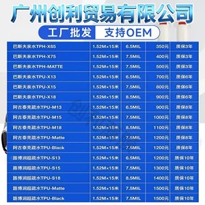TPU invisible car wrap, transparent car body paint protection film, TPU rhino skin PPF car wrap film, wholesale by the roll