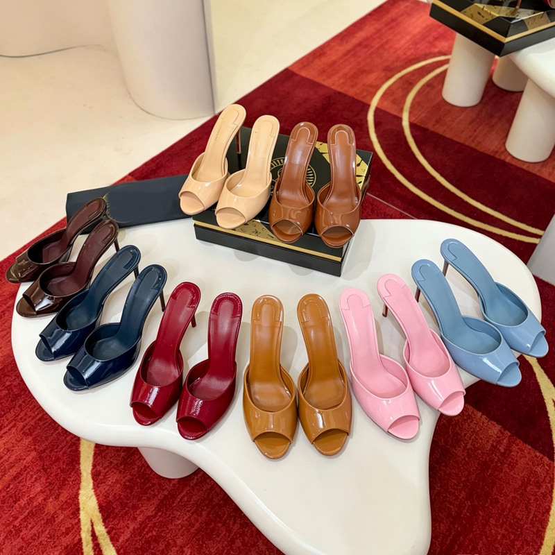Cl Red-Soled Shoes, High-Heeled Slippers, Patent Leather Peep-Toe High-Heeled Sandals, Stiletto Heel Slip-Ons, Foreign Trade Women's Shoes, High-Heeled Sandals Cl Red-Soled Shoes, High-Heeled Slippers, Patent Leather Peep-Toe High-Heeled Sandals, Stiletto Heel Slip-Ons, Foreign Trade Women's Shoes, High-Heeled Sandals