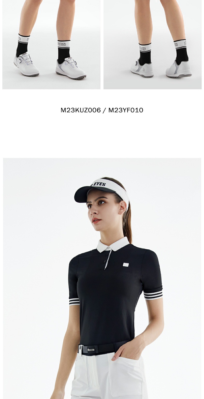 Quần short golf nữ Moeyes Magic Eye thoáng khí, có lót, dễ phối đồ — M23KUZ006-Quần short đen, M23KUZ006-Quần short trắng chi tiết 6