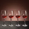 4 red wine glasses