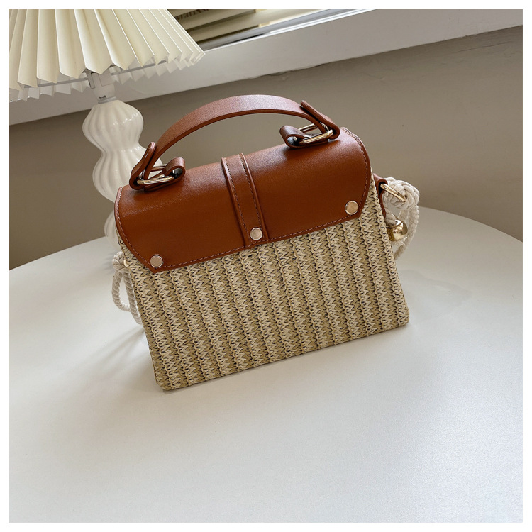 Korean Mini Casual Contrast Color Messenger Box Handbag Wholesale Nihaojewelry display picture 29