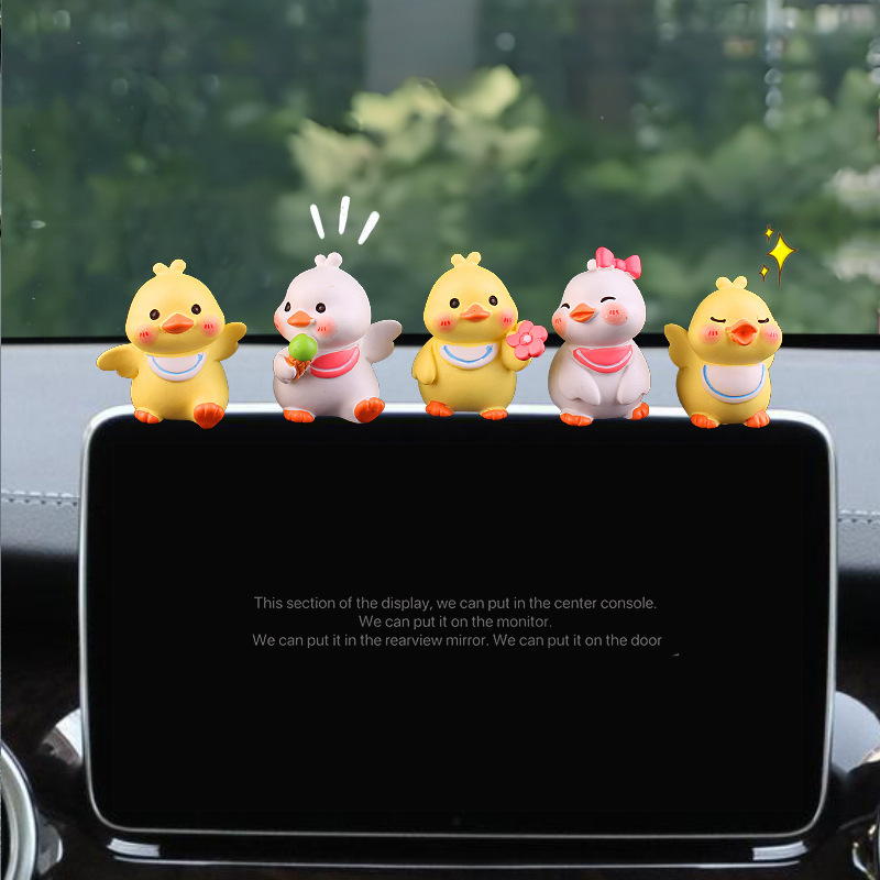 Tarjeta de estacionamiento temporal para automóvil, placa de matrícula, decoración, linda pareja, patito, muñeca, coche móvil, tarjeta de coche móvil, teléfono, linda chica