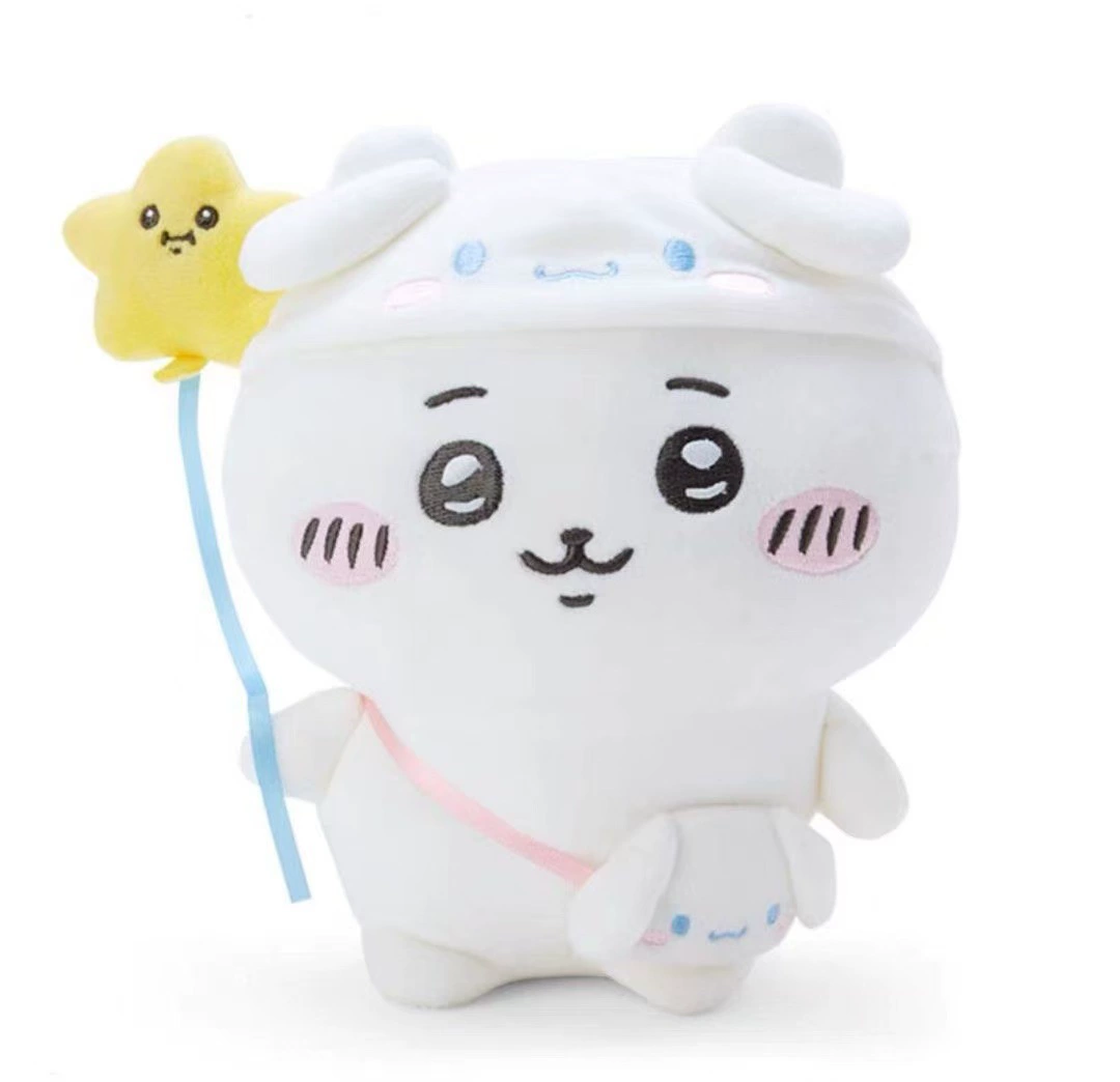 Плюшевая подвеска (Chiikawa x Sanrio) — персонаж, милый брелок, размеры 10 см и 20 см