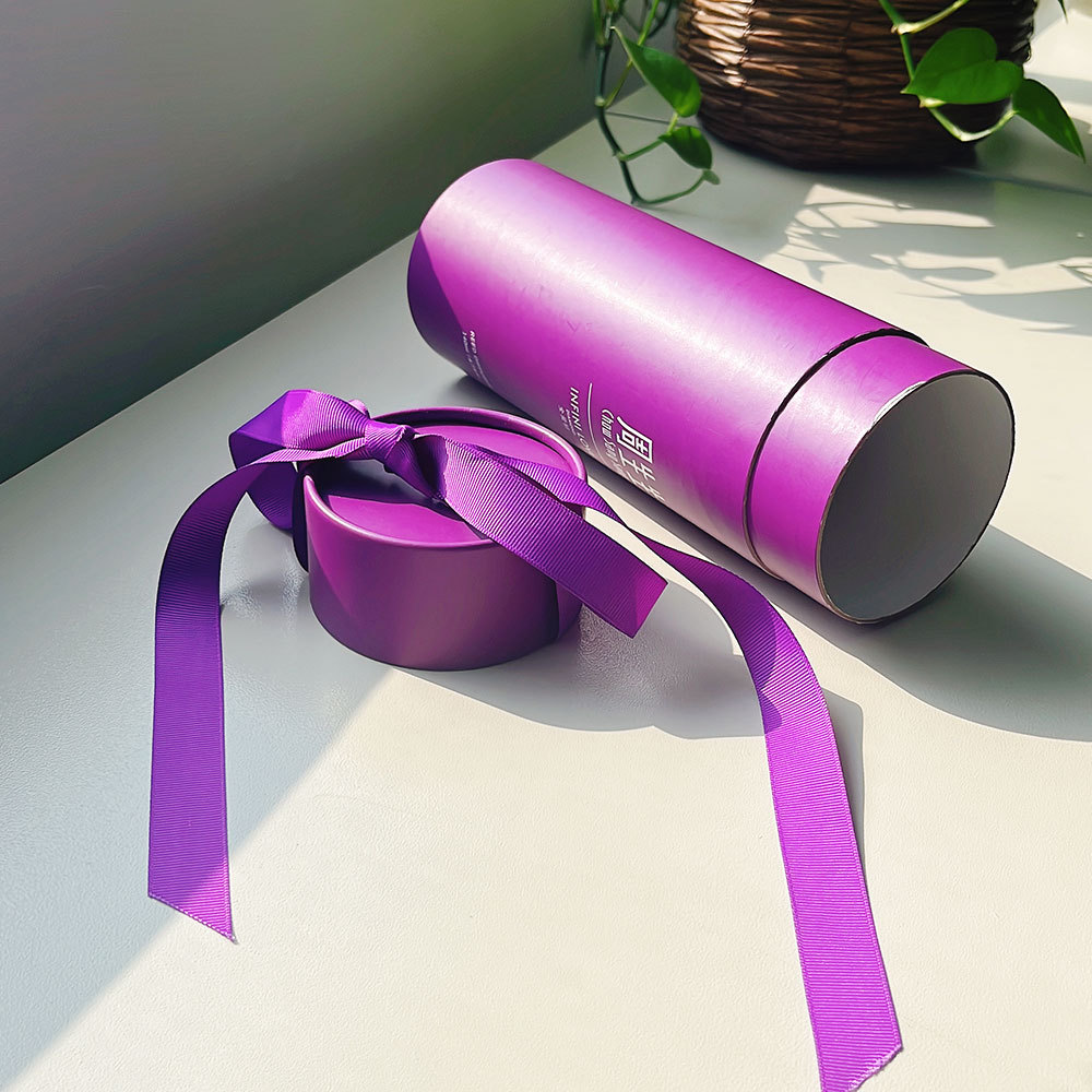 厂家专业定 制圆形卷边纸筒 香薰精油圆筒盒纸罐