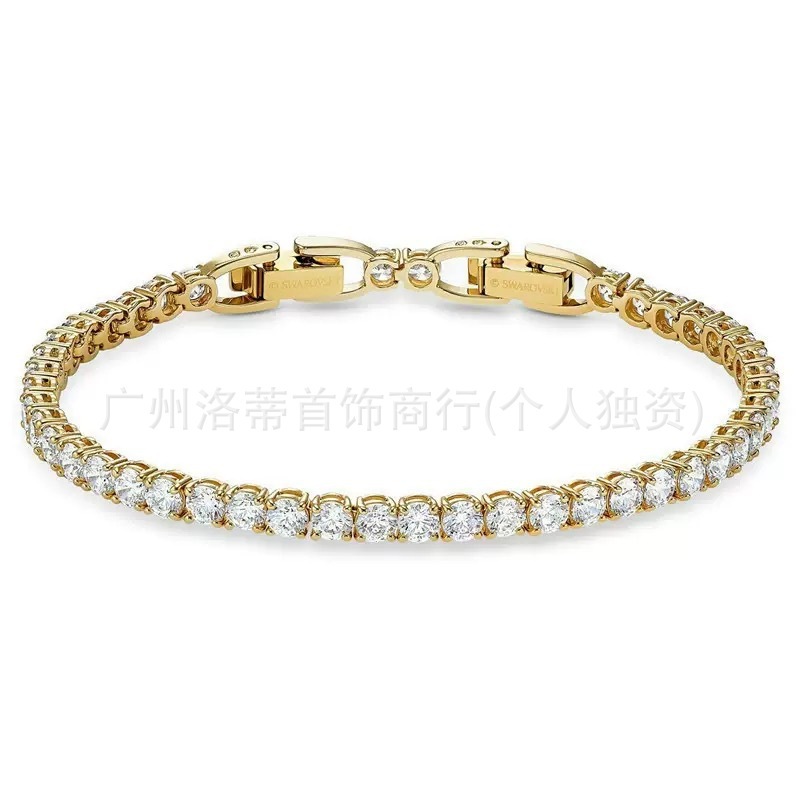 施家高版本恶魔之眼手镯采用施华洛元素世奇灵动方糖天鹅手链女环|undefined