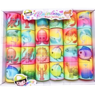 Factory Direct small toys children's educational baby spring ring magic ring spring jengle 4.5 * 5CM