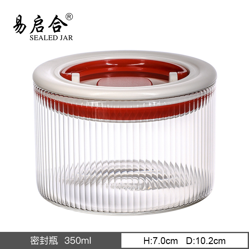 Fábrica directa de suministro de alta borosilicona tanque de vidrio sellado tanque de almacenamiento de frutas secas tangerinas al por mayor de alta borosilicona tanque de vidrio