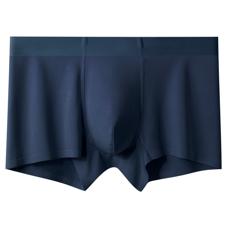 Ropa interior masculina modal personalizada, capa interior de seda de morera, bóxers transpirables sin costuras para hombre, ropa interior masculina antibacteriana