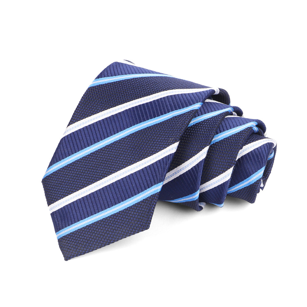 Corbata de hombre 8cm para hombre, bordado jacquard de alta calidad para hombre, corbata de negocios, corbata de seda de poliéster, fábrica al por mayor