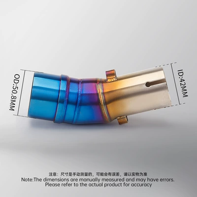 Suitable for Er6N Ninja650: Motorcycle exhaust pipe