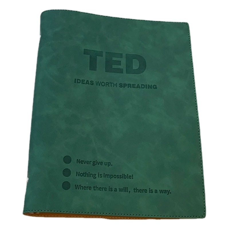 TEDスピーチの文字原稿紙のバインダー本b 5ノートは大学生の練習帳の仕事帳を取り外します。