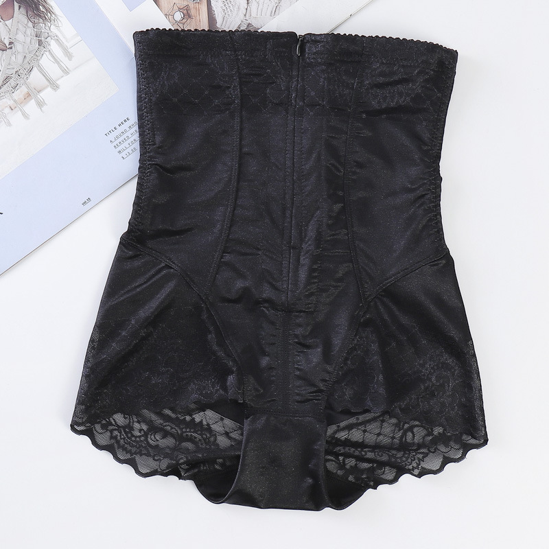 Cremallera de cintura alta pantalones de vientre de pecho después del parto que forma el corsé ropa interior de elevación de cadera delgada transpirable para la piel de las mujeres en stock al por mayor