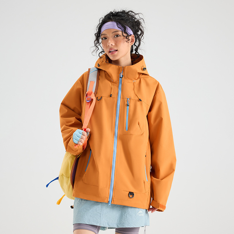 冲锋衣男女款外套春秋休闲工装潮牌情侣夹克户外登山服露营骑行服|undefined