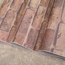 淘宝热卖砖头卧室客厅电视背景装饰壁纸墙贴现代加厚PVC自粘墙纸