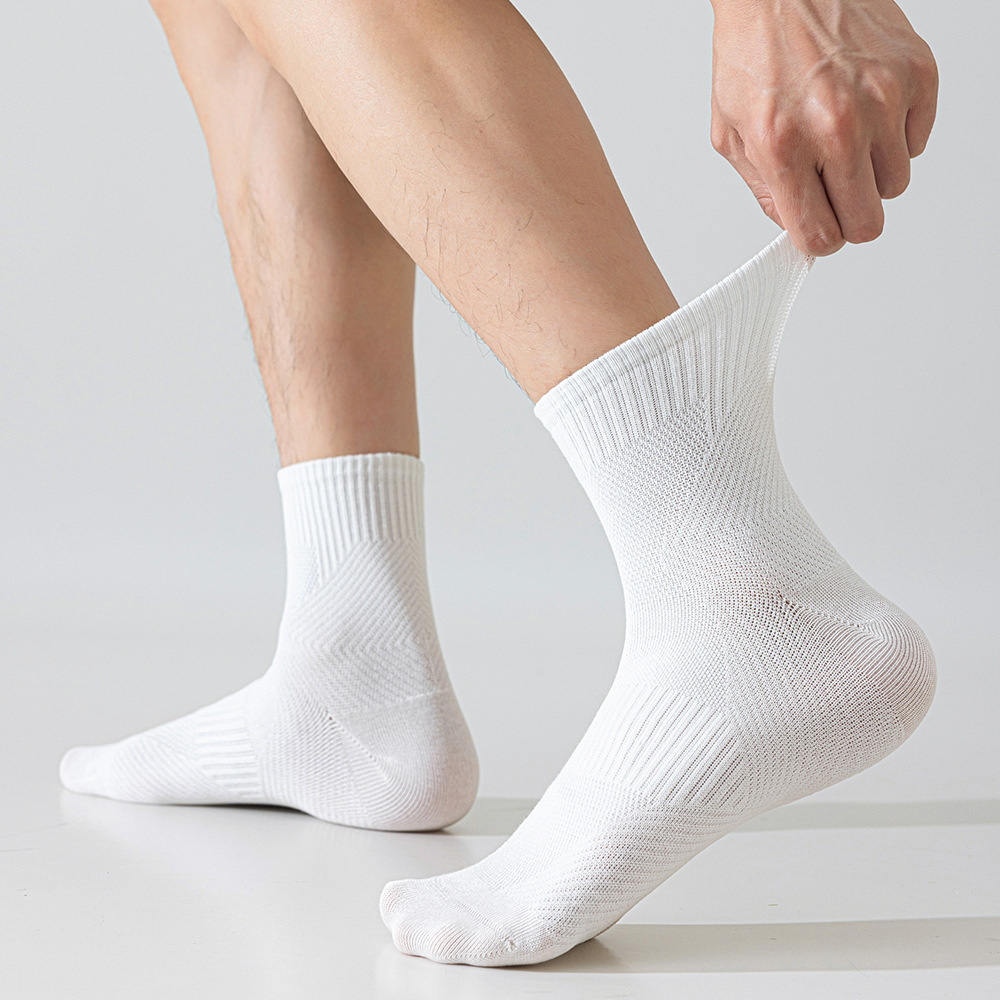 suxinaimin Sports antibacterial travel basketball knee socks outside…