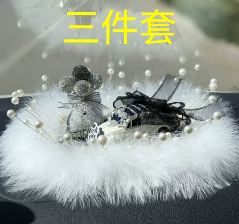 Artículo creativo de la chica del mar adornos de automóviles perfume encantador ángel perfume de automóvil perla base de diamante perfumado perdurable