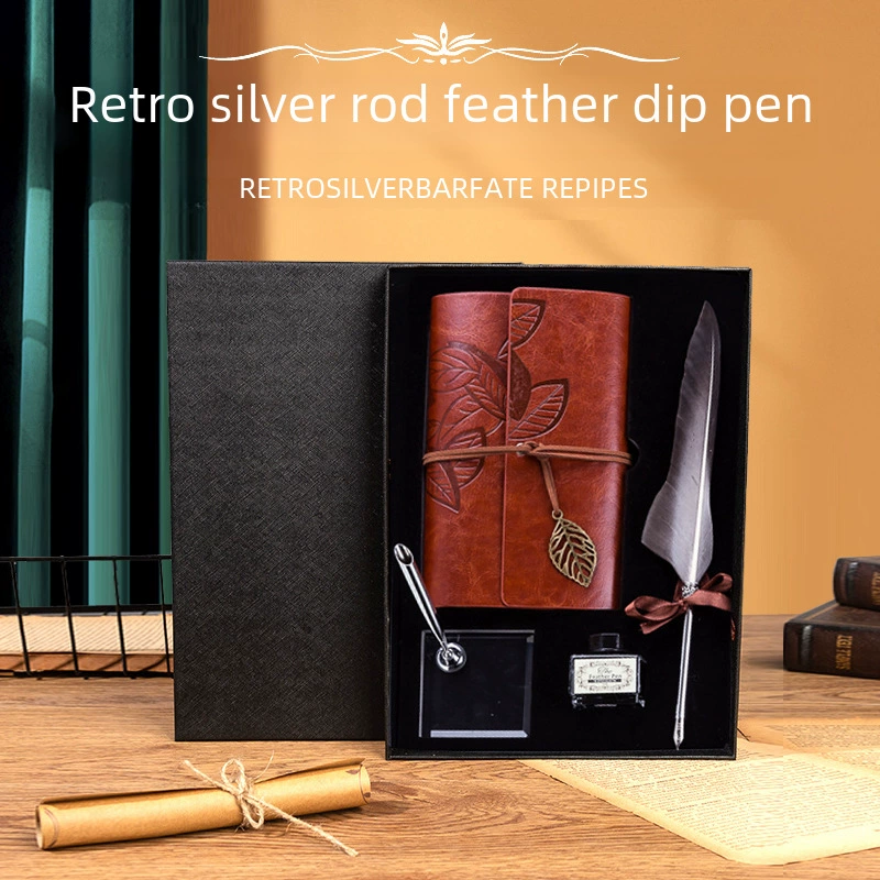 蓝孔雀 Pen, ноутбук, набор, подарочная коробка для друга, творческая ручка, подарок на день рождения