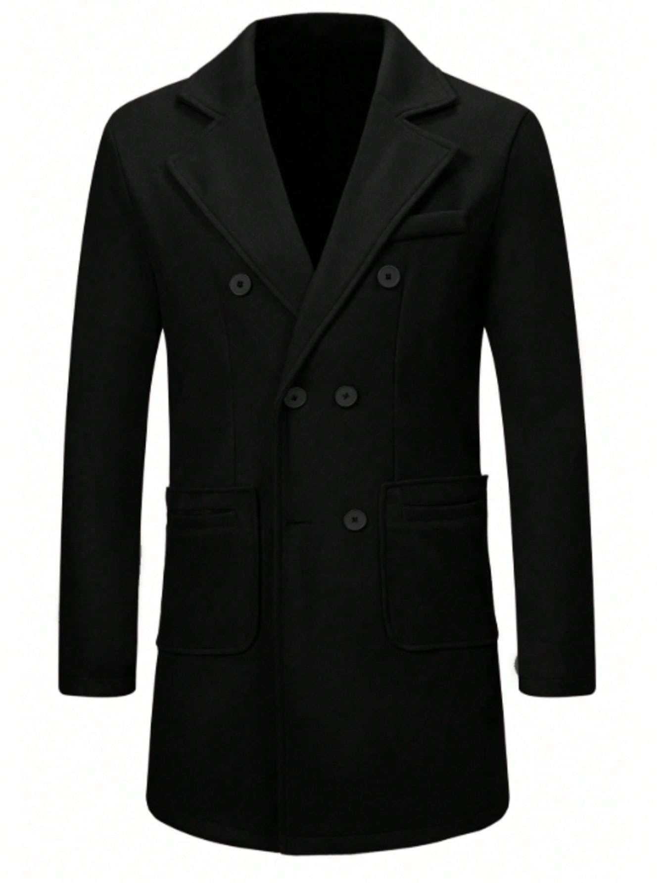 Wollen herenjas trenchcoat voor herfst en winter_voghion.com