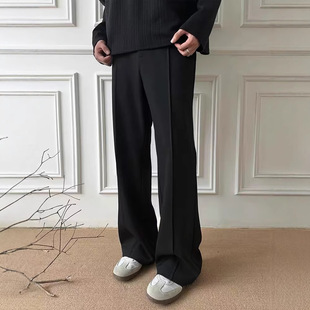 Machete Casual Pants Three-dimensional Bright Line Design Sense Cleanfit Twill Texture Spring and Autumn All-match Dipper Sense Straight Pants