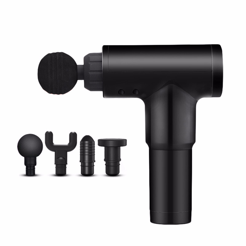Inteligente pistola fascial choque profesional vibración masajeador inalámbrico masaje pistola fitness ejercicio muscular relajación instrumento