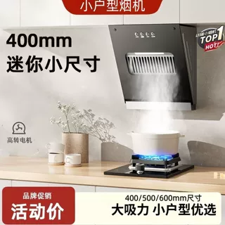公寓小户型迷你抽油烟机家用厨房侧吸式大吸力出租屋小型小尺寸