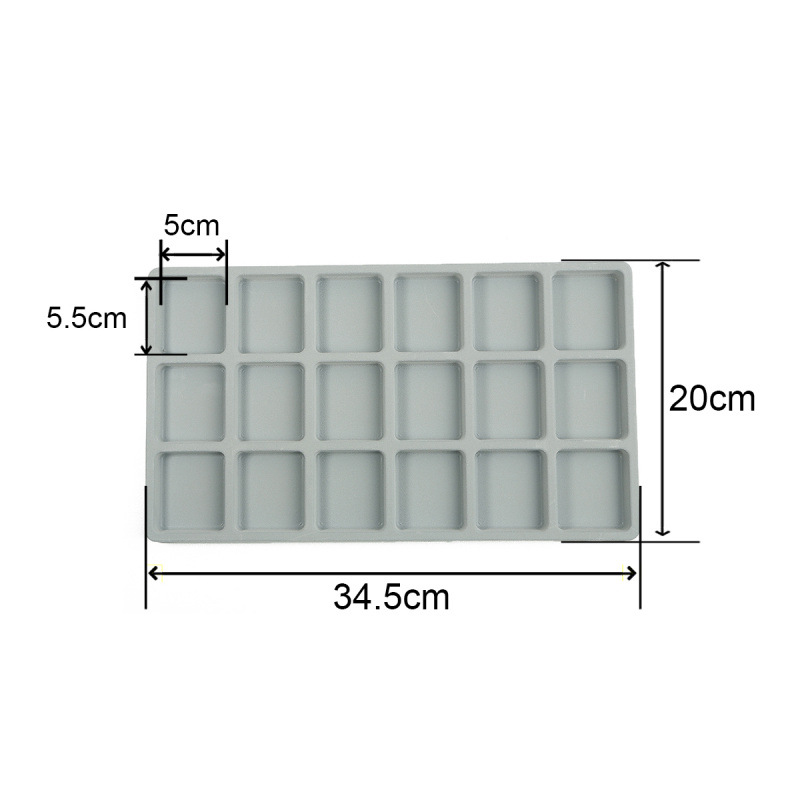 4#몰려든 주얼리 목걸이 디자인 플레이트| 18격판 35x20cm, 높이 1.5cm, 1개/팩