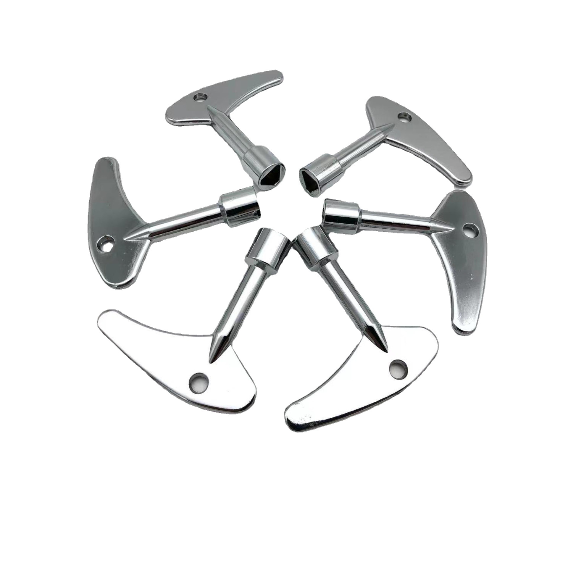 电梯三角锁钥匙通用型三角钥匙水表阀门电控柜钥匙无字款源头工厂