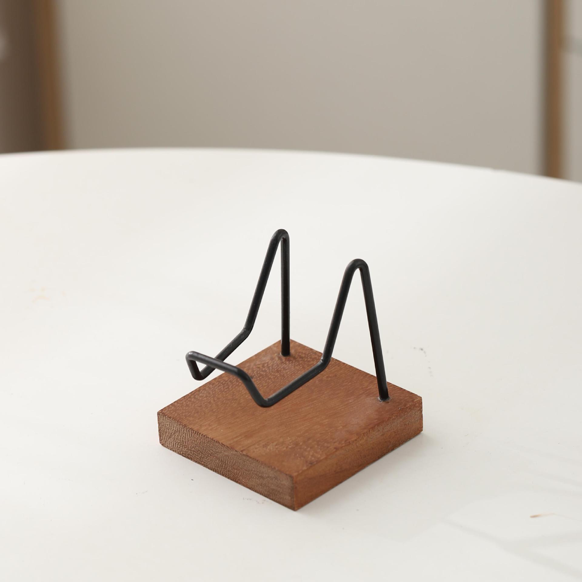 Tableta de té de madera sólida Pu 'er Tableta de té blanco Tableta de exhibición de base multifuncional Teléfono móvil Jade decoración de base