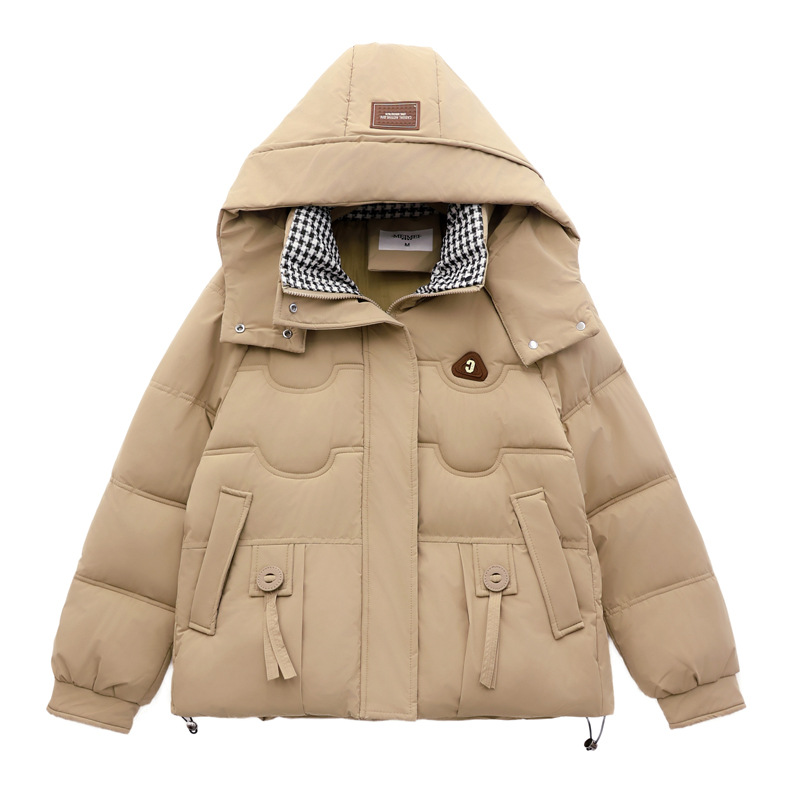 2025 ropa de algodón gruesa nueva invierno corto grueso abrigo pequeño suelto chaqueta de algodón caliente chaqueta de algodón grande image 5