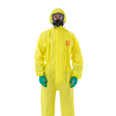 微护佳3000连体带帽耐酸碱防化服化学实验防护服男女防硫酸工作服|ru