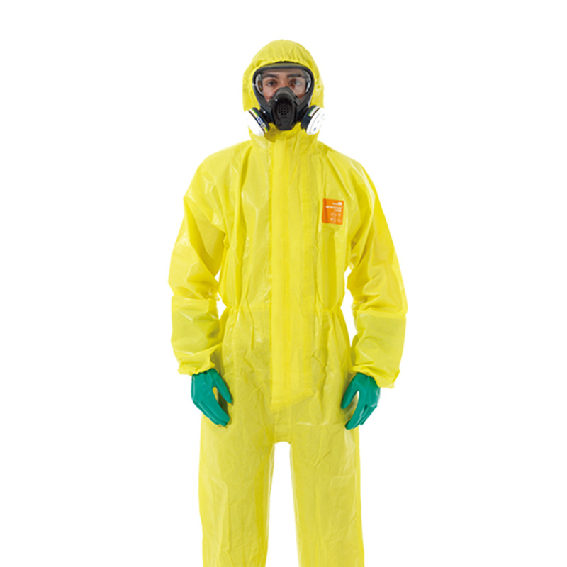 微护佳3000连体带帽耐酸碱防化服化学实验防护服男女防硫酸工作服|ru