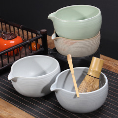 抹茶茶碗日本式抹茶用陶磁器茶器セット茶こし竹抹茶ブラシ百本立宋代茶道