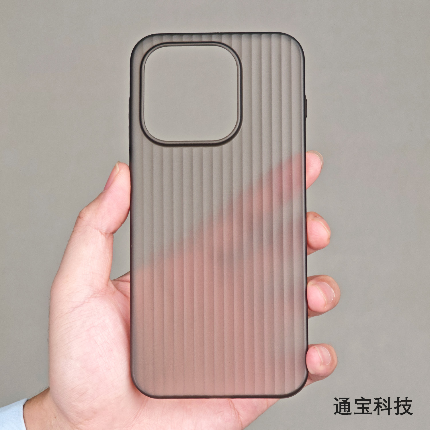 [Ultra-light PP shell] Semi-transparent black matte corrugated model