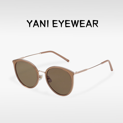 P28233 Trendy European and American cat-eye sunglasses for women, high-end, personalized, anti-UV sunglasses, street photography