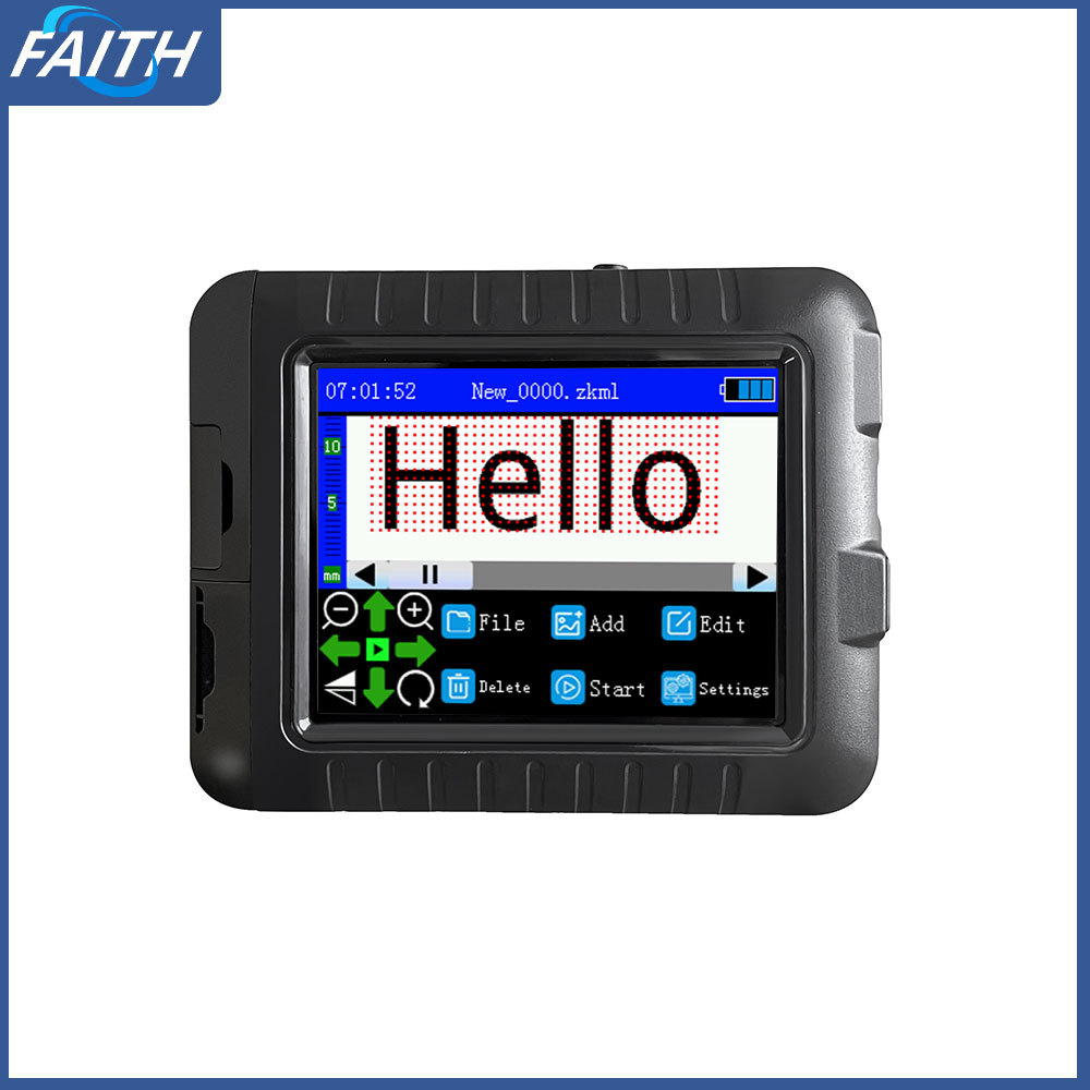 Impresora de Inyección de Tinta Portátil Industrial FAITH Premium para Codificación de Fechas en Envases de Alimentos, Máquina Inteligente de Codificación y Marcado Pequeña