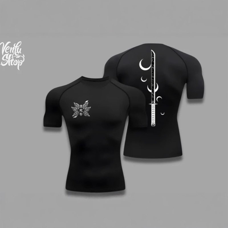 2024PRO Cross-border Men's Fitness Short-sleeved Tight-fit Abdominal Body Shaping Breathable Quick-drying Muscle Training Short-sleeved T-shirt